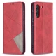 Чехол-книжка с кармашками UniCase Geometric Pattern для Samsung Galaxy S21 FE (G990) - Red - изображение 2