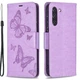 Чохол-книжка з малюнком UniCase Butterfly Pattern для Samsung Galaxy S21 FE (G990) - Purple - зображення 2