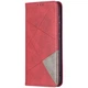 Чехол-книжка с кармашками UniCase Geometric Pattern для Samsung Galaxy S21 FE (G990) - Red - изображение 3