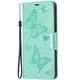 Чехол-книжка с рисунком UniCase Butterfly Pattern для Samsung Galaxy S21 FE (G990) - Green - изображение 3
