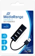 Hub USB MediaRange USB 2.0 hub 4-portowy Black (4260283117635) - obraz 2