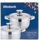 Набор 2 кастрюли Ofenbach Hamburg 1.1л, 1.7л из нержавеющей стали с 5-слойным индукционным дном - изображение 5