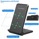 Быстрая беспроводная зарядка 20W+5W 2в1 для телефона и наушников Apple/Huawei/Xiaomi/SUMSUNG и др. FDGAO B455 черная (FО-46437) - изображение 4