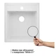 Кухонная мойка Lidz 460х515/200 WHI-01 (LIDZWHI01460515200) - изображение 3