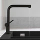 Змішувач hansgrohe Talis M54 для кухонної мийки з висувним душем, матовий чорний 72809670 - зображення 2