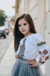 Вишиванка Piccolo L Юнка чорна 116 см Біла - зображення 2