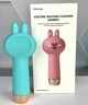 Электрическая силиконовая щетка-массажер для чистки лица Sonic Rabbit Electric Silicone Cleanser Массаж подтяжка и уход за лицом Голубой - изображение 3
