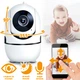 Камера видеонаблюдения CAMERA Wifi ZY-101W1A Белая Беспроводная поворотная Видеоняня с инфракрасной подсветкой микрофоном SD картой - изображение 1