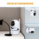 Камера видеонаблюдения CAMERA Wifi ZY-101W1A Белая Беспроводная поворотная Видеоняня с инфракрасной подсветкой микрофоном SD картой - изображение 4