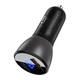 Автомобильное зарядное устройство Acefast B6 Metal 63W (USB-A+USB-C) With Digital Display (AFB6B) - изображение 2