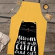 Фартук полноцветный Сolorful Good days start with coffee and cat 75x51 см - изображение 3