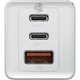 Мережевий зарядний пристрій 1USB + 2Type-C Baseus GaN2 Pro Quick Charger 65W CCGAN2P-B02 White - зображення 3