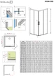 Душевая кабина RADAWAY Idea Black KDD 90x90 без поддона (387060-54-01L, 387060-54-01R) - изображение 11