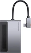USB-хаб Baseus Magic Multifunctional Type-C HUB with a Retractable Clip Standard Edition Space Gray (CAHUB-DA0G) - изображение 2