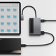 USB-хаб Baseus Magic Multifunctional Type-C HUB with a Retractable Clip Standard Edition Space Gray (CAHUB-DA0G) - изображение 4