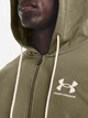 Толстовка мужская Under Armour Ua Rival Terry Lc Fz 1370409-361 S Зеленая (195252557188) - изображение 4