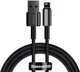 Кабель Baseus Tungsten Gold Fast Charging Data Cable USB to iP 2.4 А 2 м Black (CALWJ-A01) - зображення 1