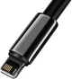 Кабель Baseus Tungsten Gold Fast Charging Data Cable USB to iP 2.4 А 2 м Black (CALWJ-A01) - зображення 2