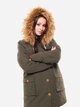 Парка женская Alpine Crown ACPJ-170213-005 34 Темно-зеленая (2116578497192) - изображение 4