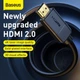 Кабель HDMI BASEUS high definition Series 4K To HDMI 4K Adapter Cable |3m, 4K, HDMI2.0| (CAKGQ-C01) - изображение 7
