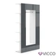 Готовий міні гардероб 106x192 Vicco, антрацит, глянець - зображення 1