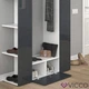 Готовий міні гардероб 106x192 Vicco, антрацит, глянець - зображення 6