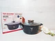 Кастрюля казан с мраморным антипригарным покрытием 24см 4,2 л Top Kitchen TK00052 Черный - изображение 2
