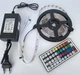 Світлодіодна стрічка RGB 5050 5 м LED гнучка декоративна підсвітка кольорова, пульт д/у 44 кнопки, програмування, від 220 В - зображення 1