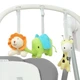 Стульчик-качалка El Camino SWAN ME 1087 Dark Gray работает от сети | стульчик для кормления с электронной качелей - изображение 6