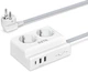 Сетевой фильтр-удлинитель RZTK Power Strip 2+2 USB-A+USB-C White (PS-2AC/W) 1.5 м - изображение 1