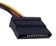 Перехідник живлення MOLEX (молекс) 4 pin -> SATA (сата) 15 pin кабель (530565258) 18см Різнокольоровий - зображення 3