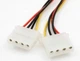 Кабель перехідник 1x SATA 15 Pin -> 2x MOLEX 18AWG (529780380) Чорно-Жовтий-Червоний - зображення 4