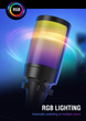 Конденсаторный игровой микрофон FIFINE A6W RGB Ampligame для ПК PS4 PS5 MAC с поп-фильтром Shock Mount & Gain Control Белый - изображение 6