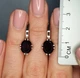 Сережки серебряные с гранатом 5,14 г - изображение 2