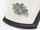 Серебряная брошка "Азалия" 6,38 г - изображение 3