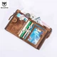 Кожаный мужской кошелек- портмоне "BULLCAPTAIN" QB06 BROWN Genuine Leather - изображение 3