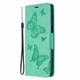 Чехол-книжка с рисунком UniCase Butterfly Pattern для Xiaomi Redmi Note 9 Pro Max / Note 9 Pro / Note 9s - Green - изображение 4