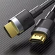 Кабель HDMI BASEUS 4K Male To 4KHDMI Male Cafule | 1M, HDMI2.0 | (CADKLF-E01) - зображення 4