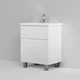 Тумба с умывальником в ванную AM.PM GEM S 61x81x42см напольная белый M91-FSX0602-WC0602WG38 - изображение 3