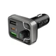 FM трансмітер BOROFONE BC38 автомоібльний модулятор 2хUSB/1хType-C, TF/U Disk, 20W/3A, QC/PD Чорний (10429) - изображение 3