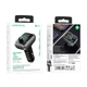FM трансмітер BOROFONE BC38 автомоібльний модулятор 2хUSB/1хType-C, TF/U Disk, 20W/3A, QC/PD Чорний (10429) - изображение 7