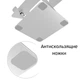 Металева підставка для ноутбука STR Aluminum Laptop Stand (B1) - Silver - зображення 4