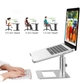 Металлическая подставка для ноутбука STR Aluminum Laptop Stand (E7) - Silver - изображение 6