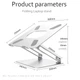 Металева підставка для ноутбука STR Aluminum Laptop Stand (B1) - Silver - зображення 7