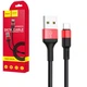 Кабель Hoco X26 USB to Type-C 1m чорно-червоний - зображення 2