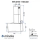 Вытяжка Minola hvs 6744 wh 1100 led - изображение 9