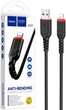 Интерфейсный кабель Hoco X59 2.4A USB - Lightning (iPhone 5 6 7 iPad) 1m Black (25117) - изображение 1
