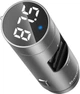 FM-трансмиттер Baseus Energy Column Car Wireless MP3 Charger Silver (CCNLZ-C0S) - изображение 1