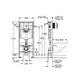 Инсталляция для унитаза GROHE Rapid SL с кнопкой хром глянец 38721001 - изображение 2