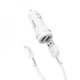 Автомобильное ЗУ Hoco Z27 Staunch + Cable (Lightning) 2.4A 2USB white - изображение 1